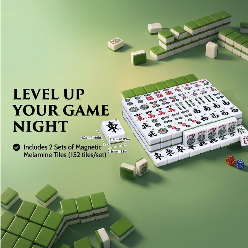HUANGZHE The automatic mahjong table includes 2 sets of magnetic
